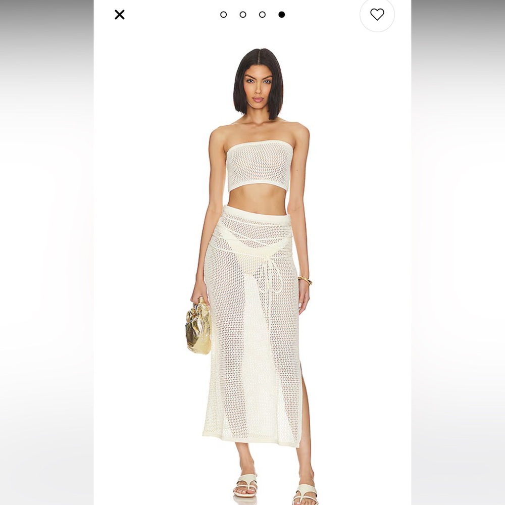 Revolve Soline Tube Top and Midi Skirt in Ivory
LPA